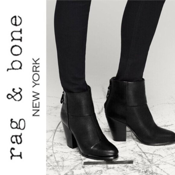 RAG & BONE Newberry Ankle Classic Booties Size 36.5 - Picture 4 of 16